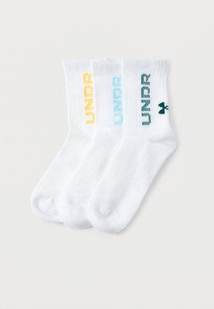 3 PACK UNISEX - Chaussettes de sport - white/fresco blue