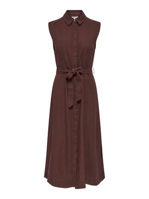 ONLY, KLEID ONLGOA LANGES KLEID - Rochie tip cămașă - brown stone