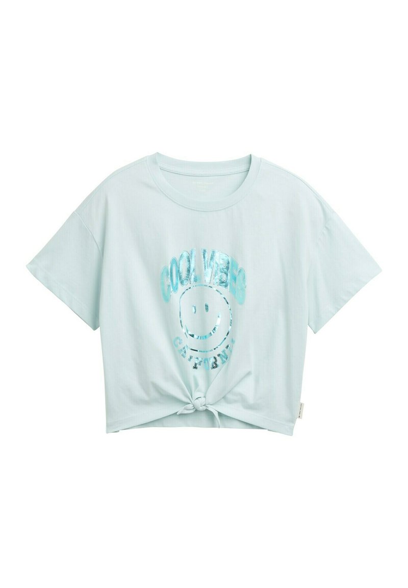 TOM TAILOR CROPPED - Apdrukāts T-krekls - minty blue