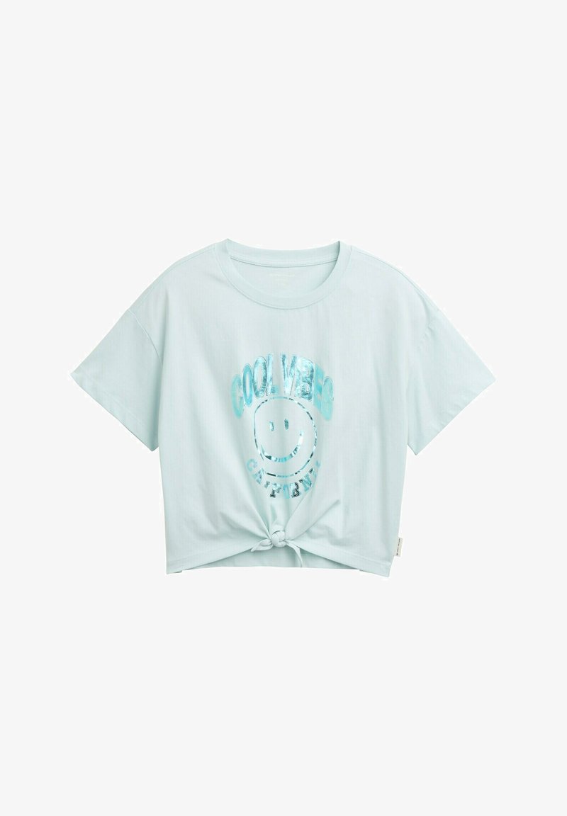 TOM TAILOR CROPPED - Apdrukāts T-krekls - minty blue