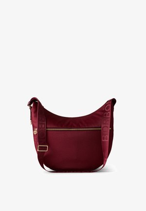 Borbonese, LUNA MEDIUM CON ZIP - Borsa a tracolla - red