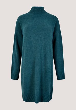 Apricot, SOFT OVERSIZED JUMPER MINI DRESS - Robe pull - teal