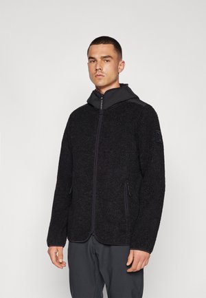Didriksons BENNO USX FULLZIP - Fleecejacke - black