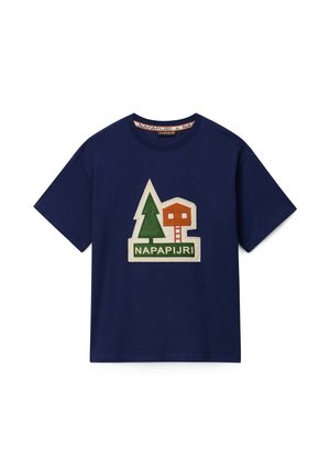 Napapijri, TRAHUS SHORT-SLEEVE - Basic T-shirt - Dark Blue