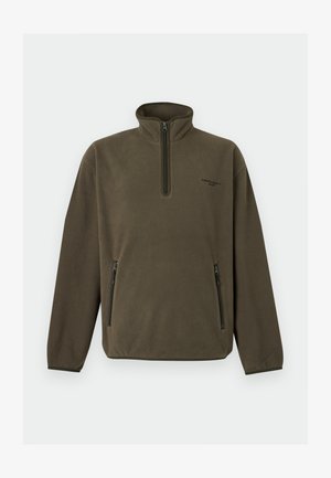 Carhartt WIP, EDMORE HALF ZIP - Fleecetrøjer - cypress/black