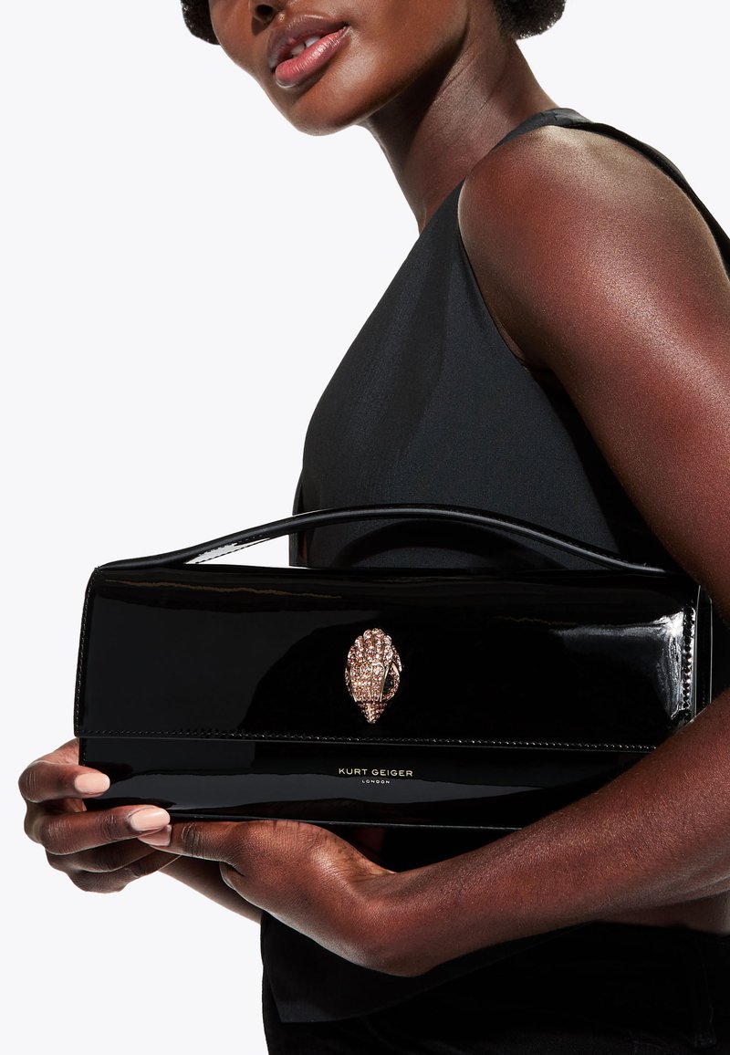 Kurt Geiger | Borsa a spalla Tweed Mayfair nera argento – lemlò