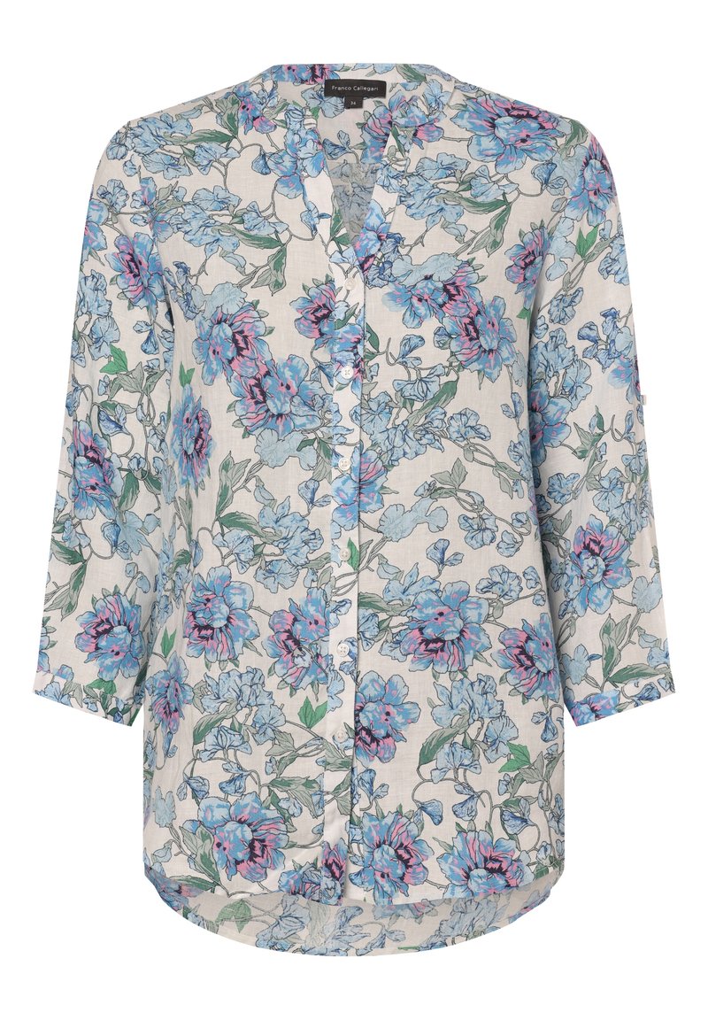 Franco Callegari Bluse - hellblau rosa