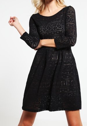 Gebreide jurk - nude