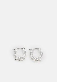 PAINT DRIPPING HOOP EARRINGS - Brincos - silver-coloured