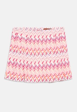 SKIRT - Pleated skirt - ivory/fuchsia