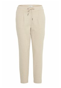 BYRIZETTA CROP - Trousers - humus melange