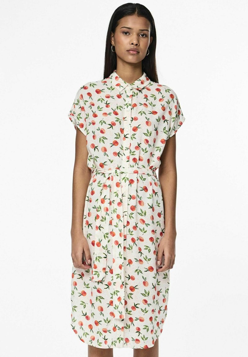 PCBARRI Short Dress - Cloud Dancer main image 1
