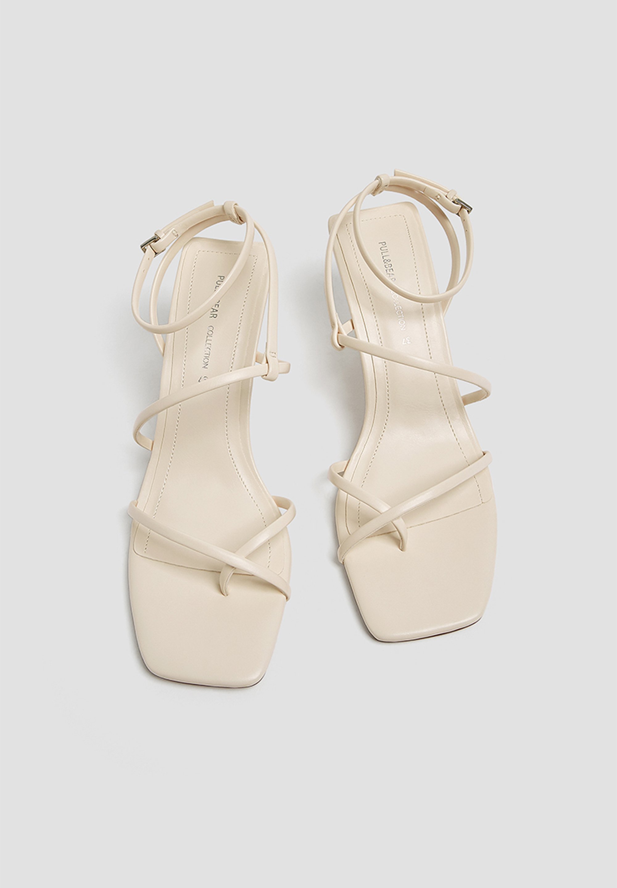 PULL\u0026BEAR Sandalen met hoge hak - beige/Beige - Zalando.nl