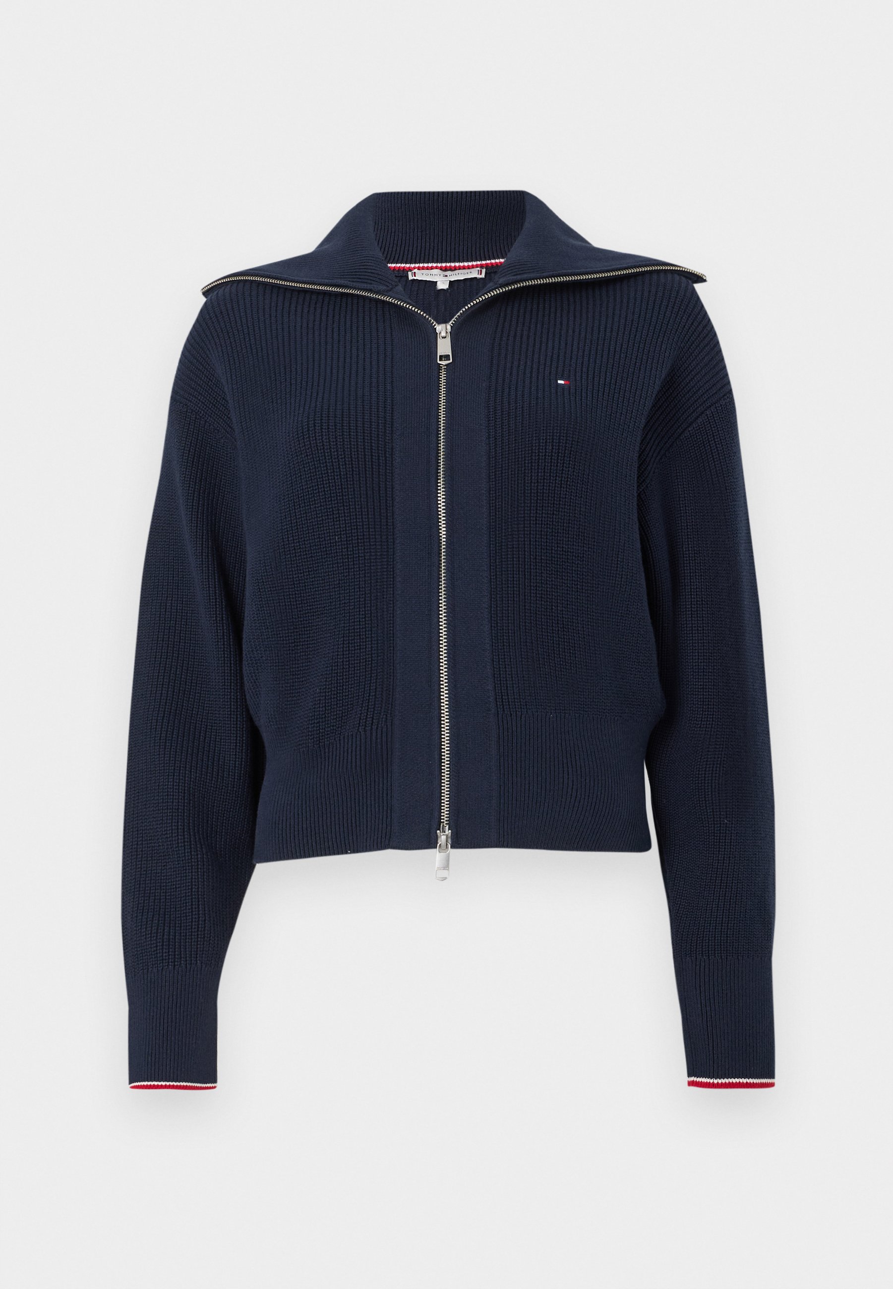 Tommy Hilfiger FULL ZIP CARDIGAN - Cardigan - dark night navy