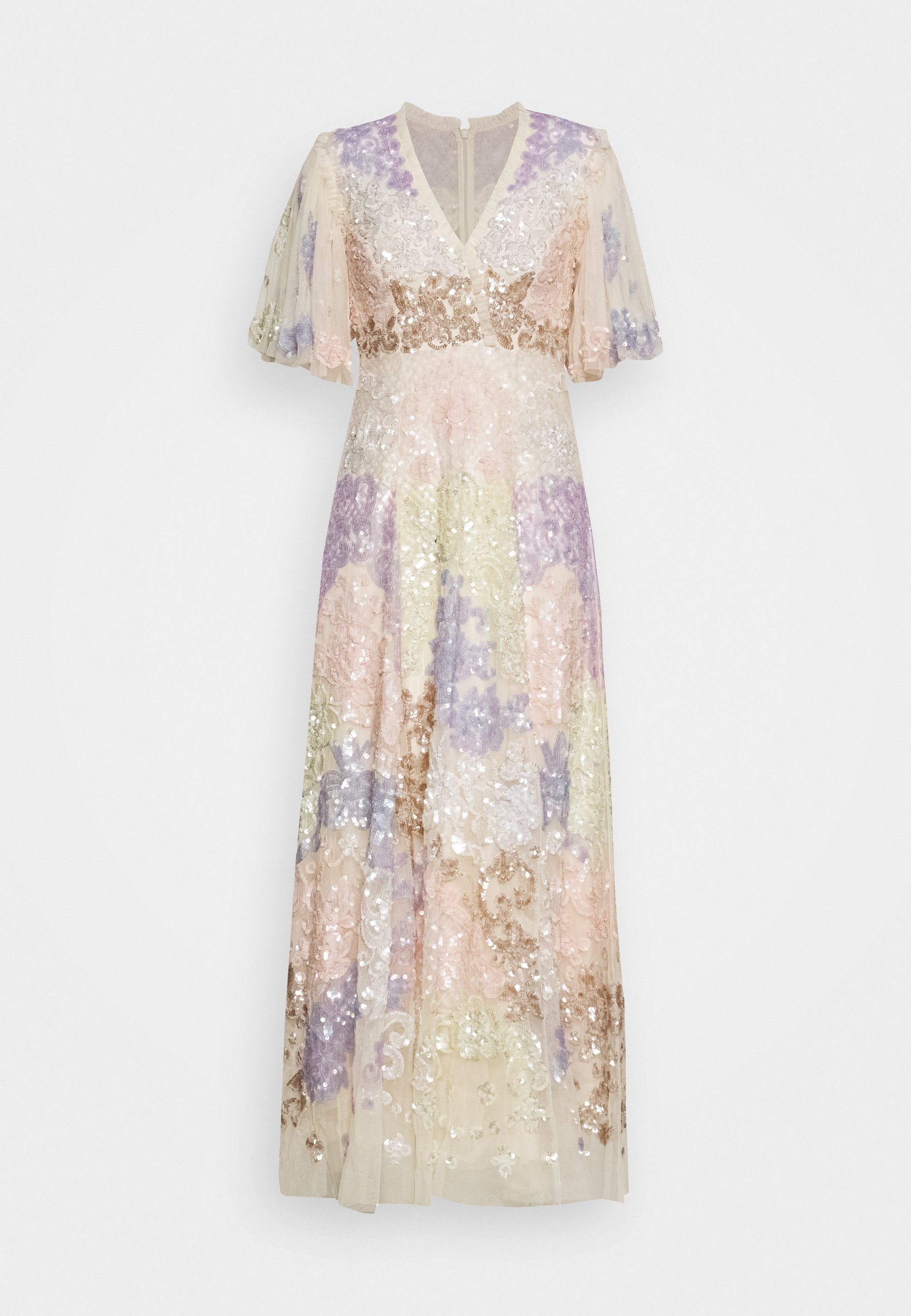 eliza sequin cape dress