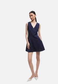 Koton V-NECK - Vestido informal - dark blue