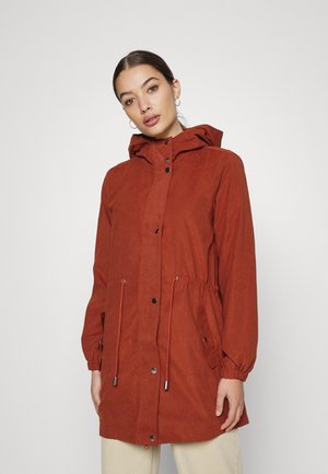 JDYHAZEL LONG - Parka - metallic red