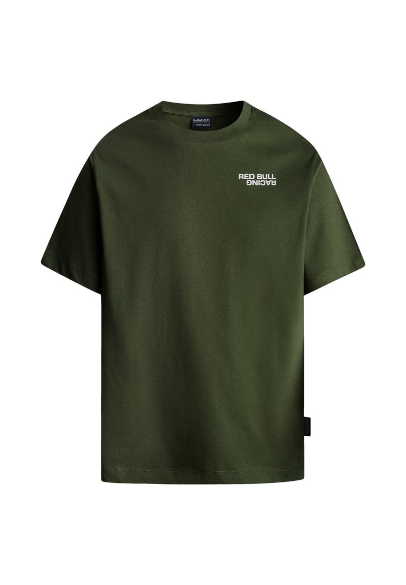 Red Bull Racing x Pepe Jeans T-shirt print kaki Red Bull Racing x Pepe Jeans T-shirt print kaki