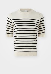 YASLENA  - Osnovna majica kratkih rukava - birch/black