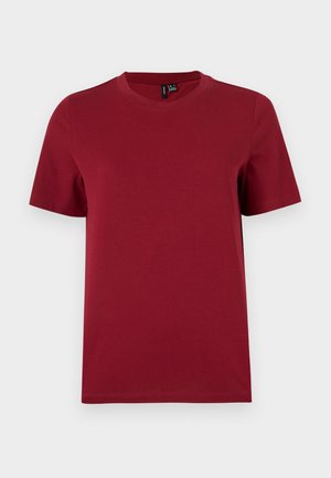Vero Moda, VMPAULINA SS T-SHIRT JRS NOOS - T-shirt basique - biking red