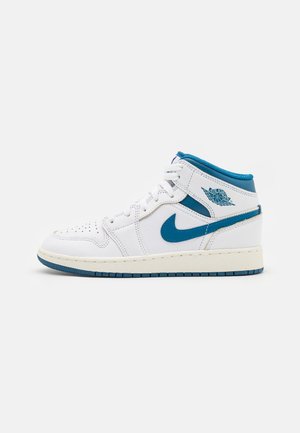 AIR JORDAN 1 MID SE UNISEX - Magas szárú edzőcipők - white/industrial blue/sail