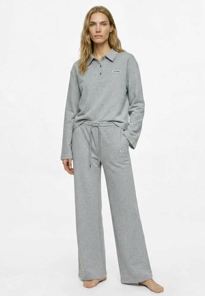 KARL LAGERFELD, KARL LAGERFELD LOUNGEW BOTTOM RHINESTONE - Bas de pyjama - medium grey melange