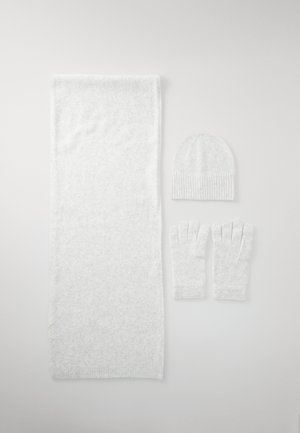 ONLCHYNA BEANIE SCARF GLOVE SET - Guantes - light grey melange