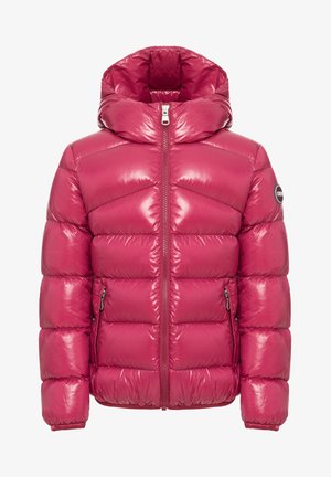 Bunda z prachového peří - pink