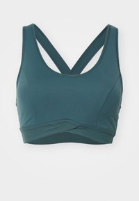 Sweaty Betty ULTRA LITE WRAP BRA - Reggiseno sportivo con sostegno leggero - trek green