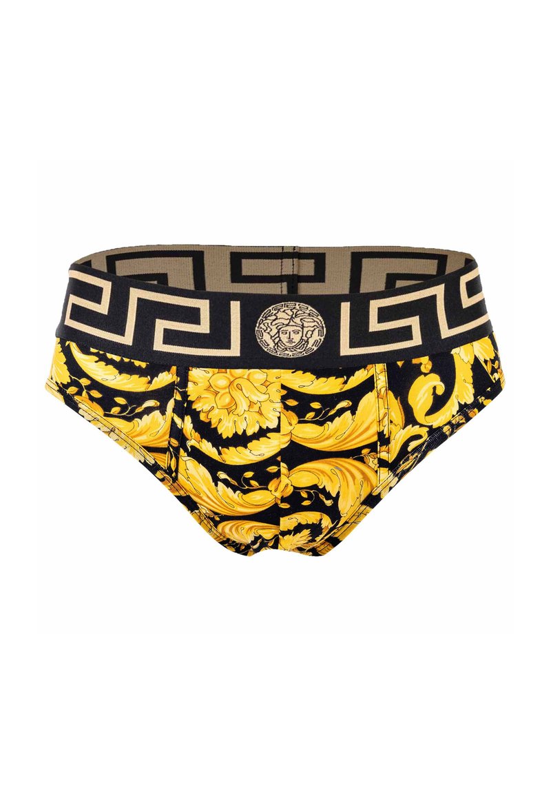 Versace - STRETCH BAROCCO SS92 ALL OVER - NEW LOGO - Slip - black print, Agrandir