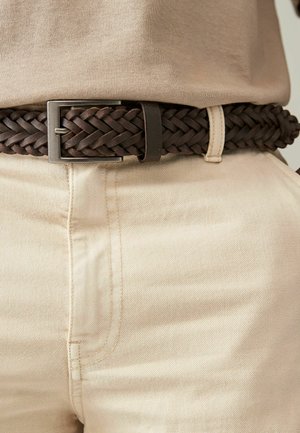 REGULAR FIT - Ceinture tressée - brown