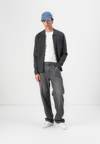 Samsøe Samsøe GUNA ZIP - Cardigan - black oyster