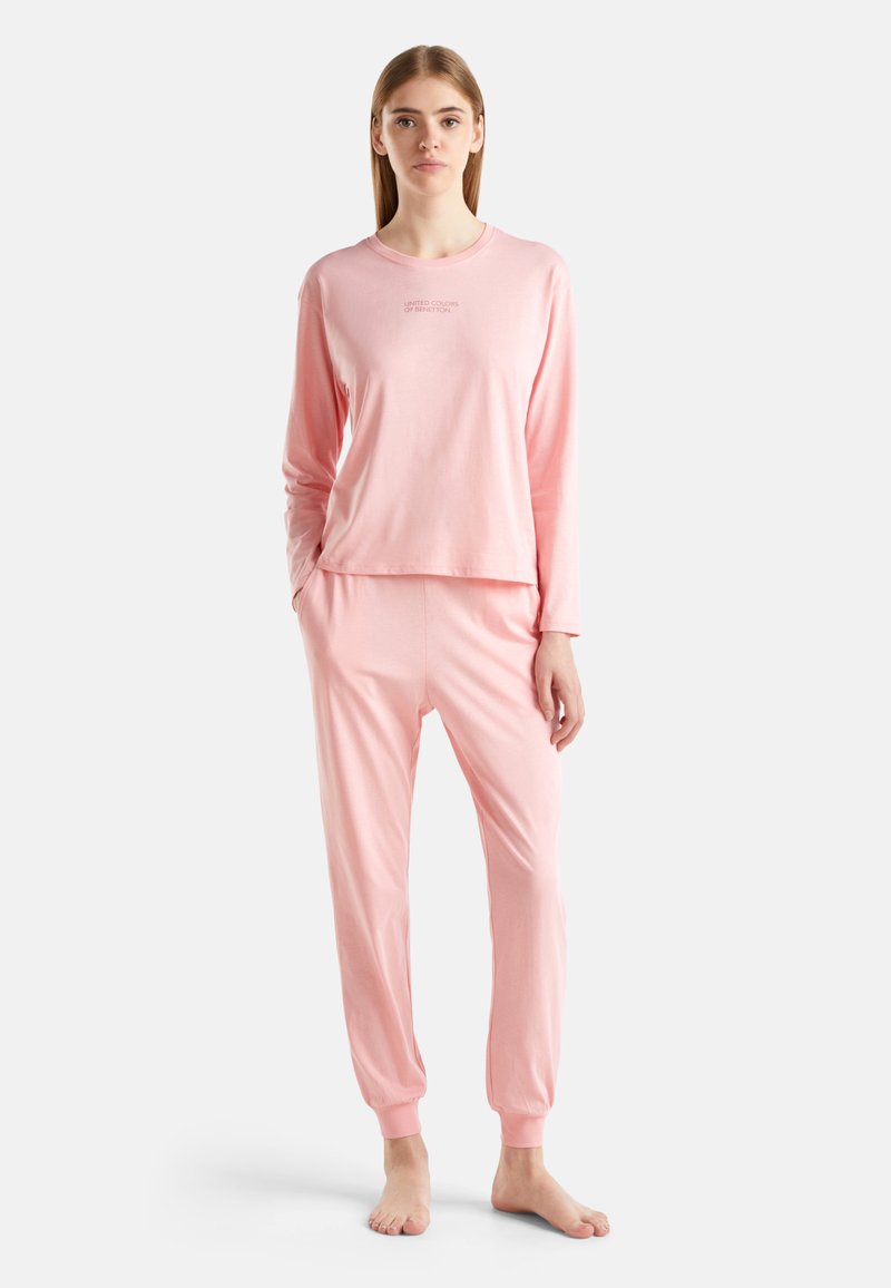 Pantaloni Pigiama United Colors Of Benetton - Flanella Cotone Donna Con Tasche
