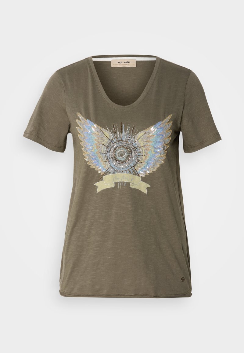 MOS MOSH T-shirt print camel