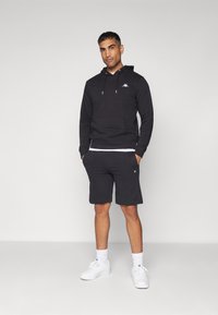 Kappa HOODED SWEATSHIRT SMALL LOGO - Džemperis su gobtuvu - caviar