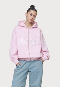 Pegador RAMIRA OVERSIZED - Felpa con zip - washed bubblegum