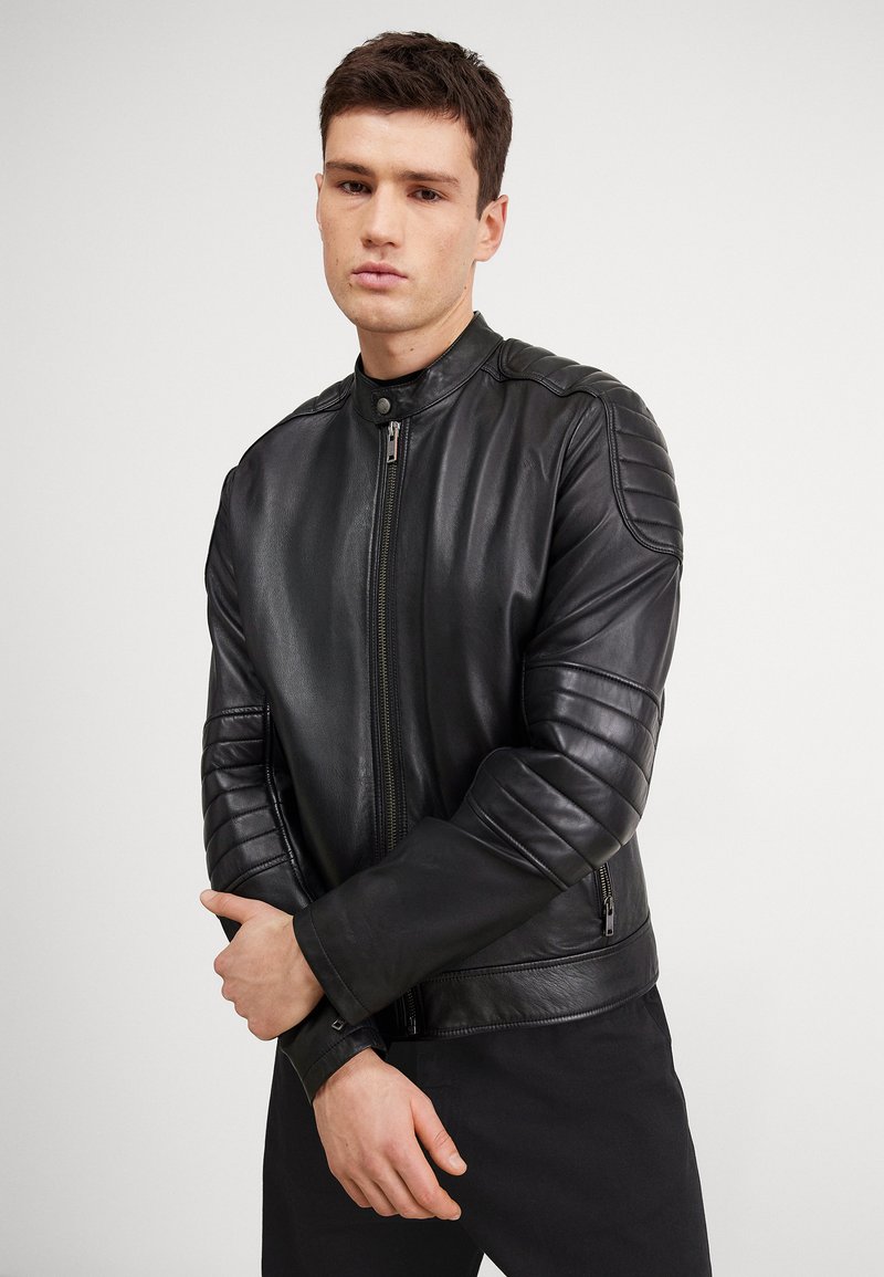 BOSS JOLUR - Chaqueta de cuero - black
