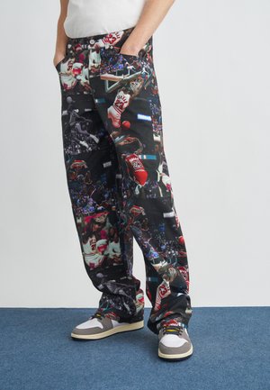 PANT - Jean baggy - black/sail