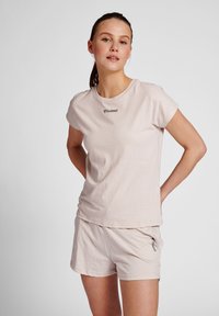 Hummel HMLZANDRA - T-shirt - bas - pumice stone melange