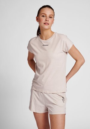 Hummel HMLZANDRA - T-shirt - bas - pumice stone melange