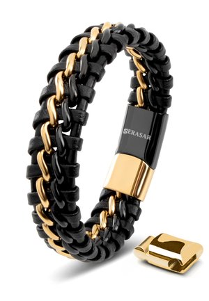 Bracelet - schwarz- und goldfarben