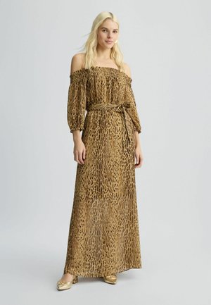 LIU JO Maxi dress - brown khaki