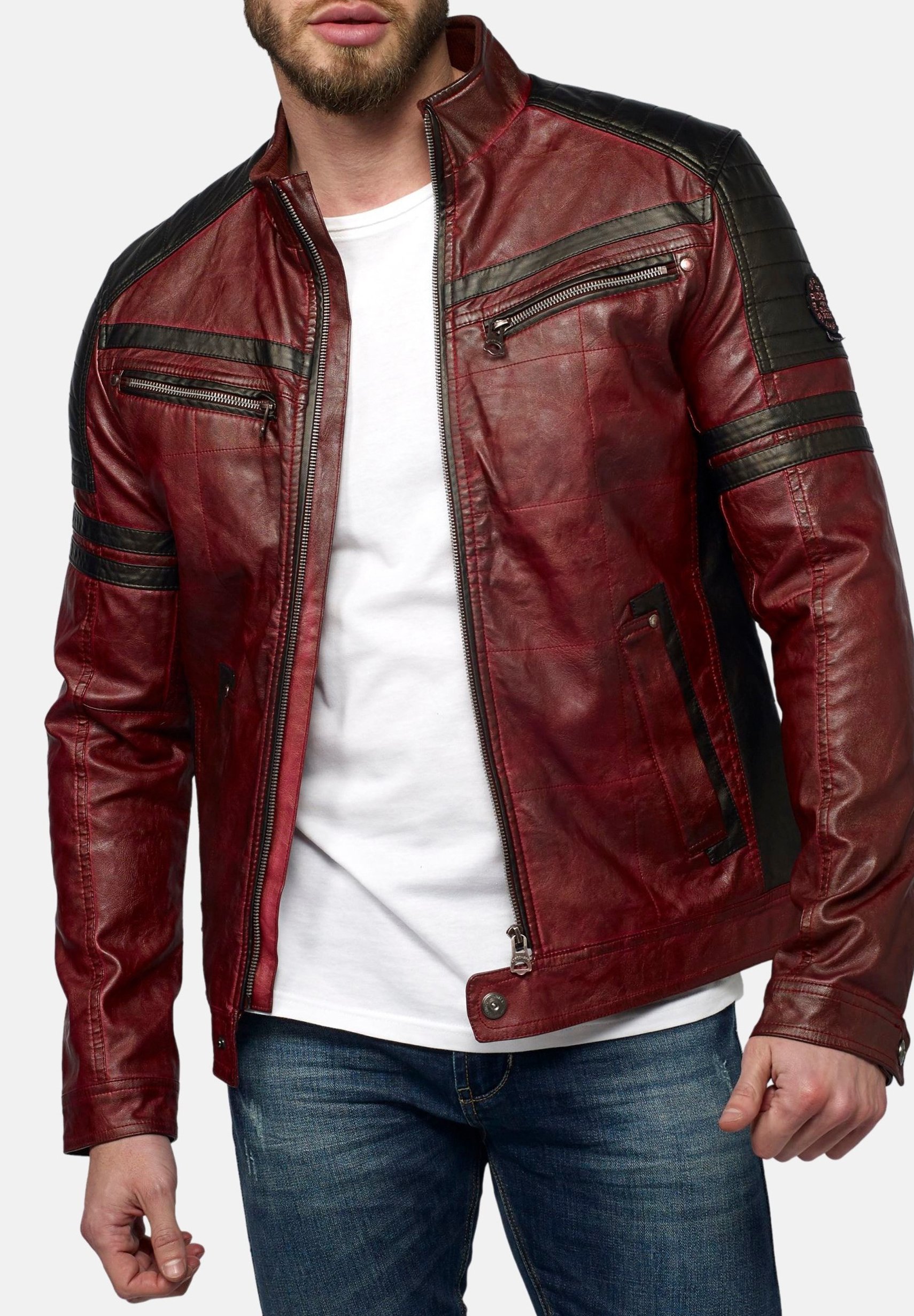 Koroshi Chaqueta de cuero sintético - red/rojo - Zalando.es
