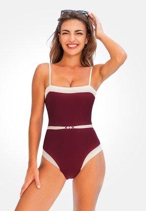 Maillot de bain - brown white