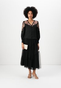 TWINSET SHIRT - Bluse - nero/ruggine