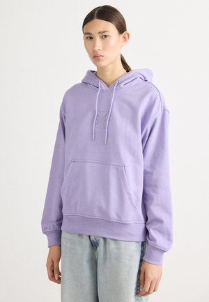 CLASSIC FOIL MONOLOGO HOOD - Sweatshirt - soft lavender