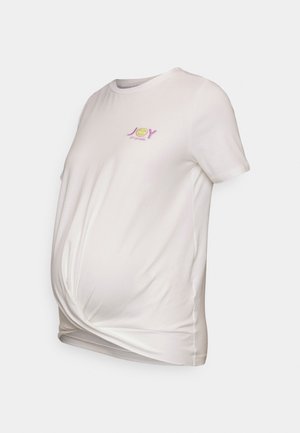 MAMALICIOUS, MLSMILEY TOP - T-shirt basic - snow white