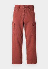 JPSTALEX JJORIGINAL - Jean baggy - brown detail