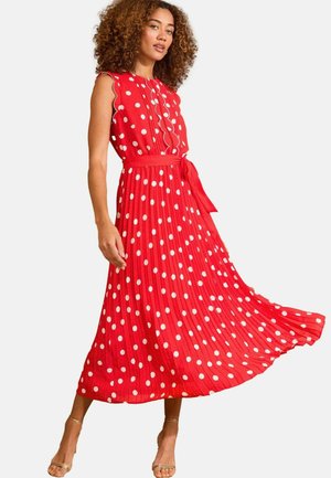 Love & Roses REGULAR FIT - SCALLOP DETAIL - Maksi suknelė - red spot