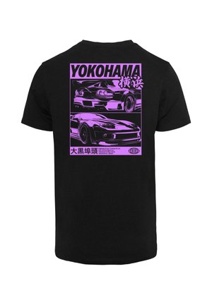 Mister Tee YOKOHAMA RACE TEE - Majica kratkih rukava s printom - black
